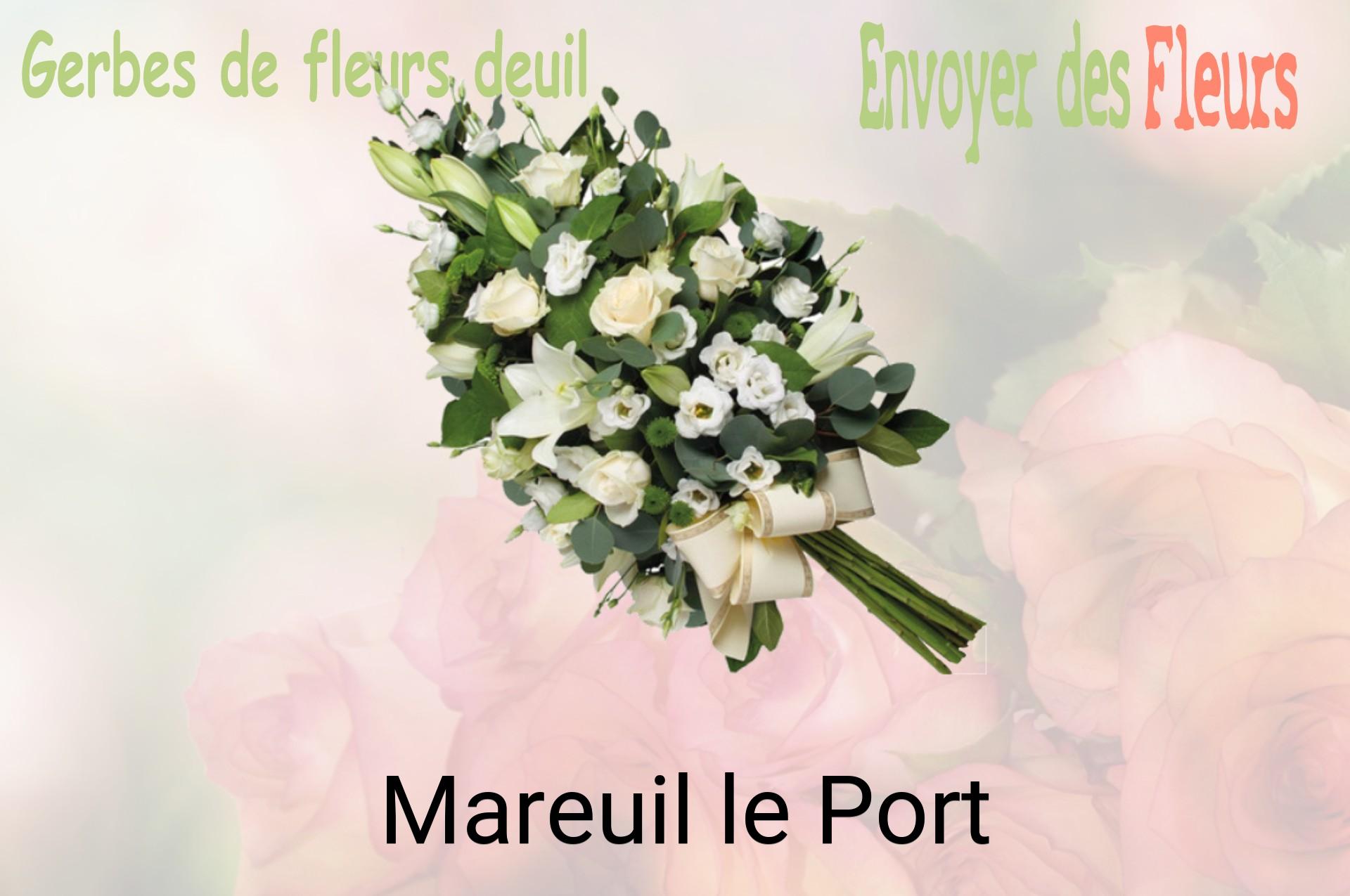 Gerbe de fleurs de deuil livrée à Mareuil-le-Port